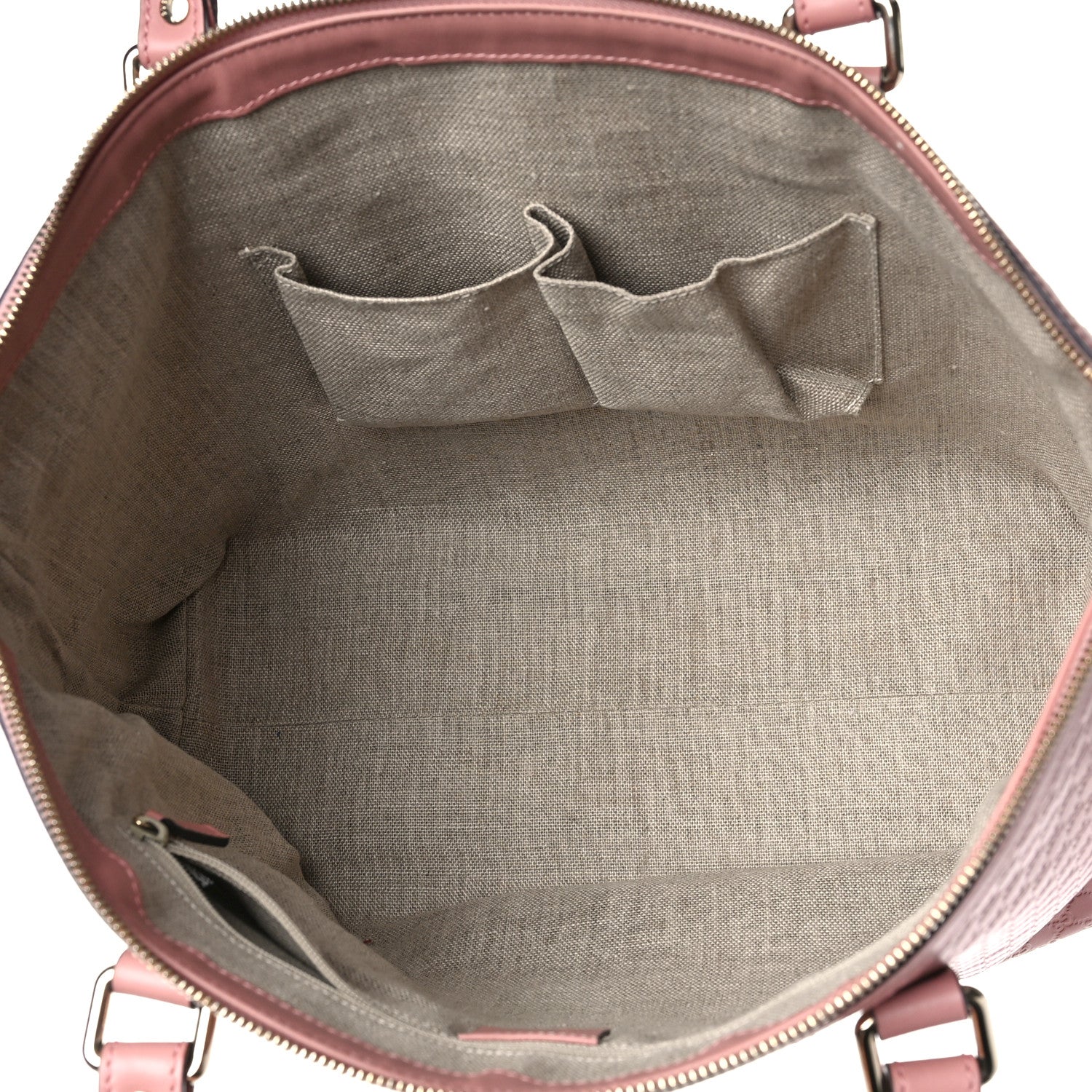 Gucci Soft Microguccissima Medium Zippered Satchel Soft Pink 5 of 10
