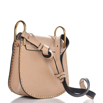 Chloe Calfskin Braided Small Hudson Shoulder Bag Pearl Beige 3 of 7