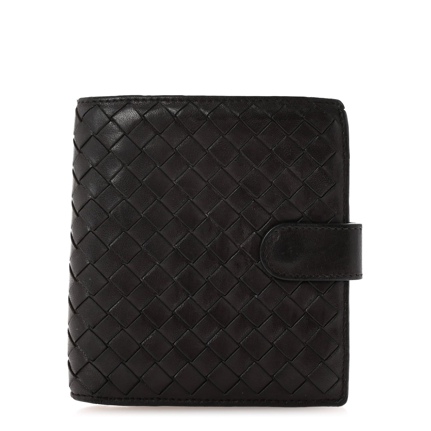 Bottega Veneta Nappa Intrecciato French Flap Wallet Ebano 1 of 7