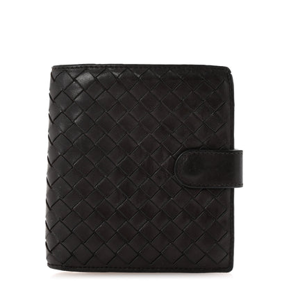 Bottega Veneta Nappa Intrecciato French Flap Wallet Ebano 1 of 7