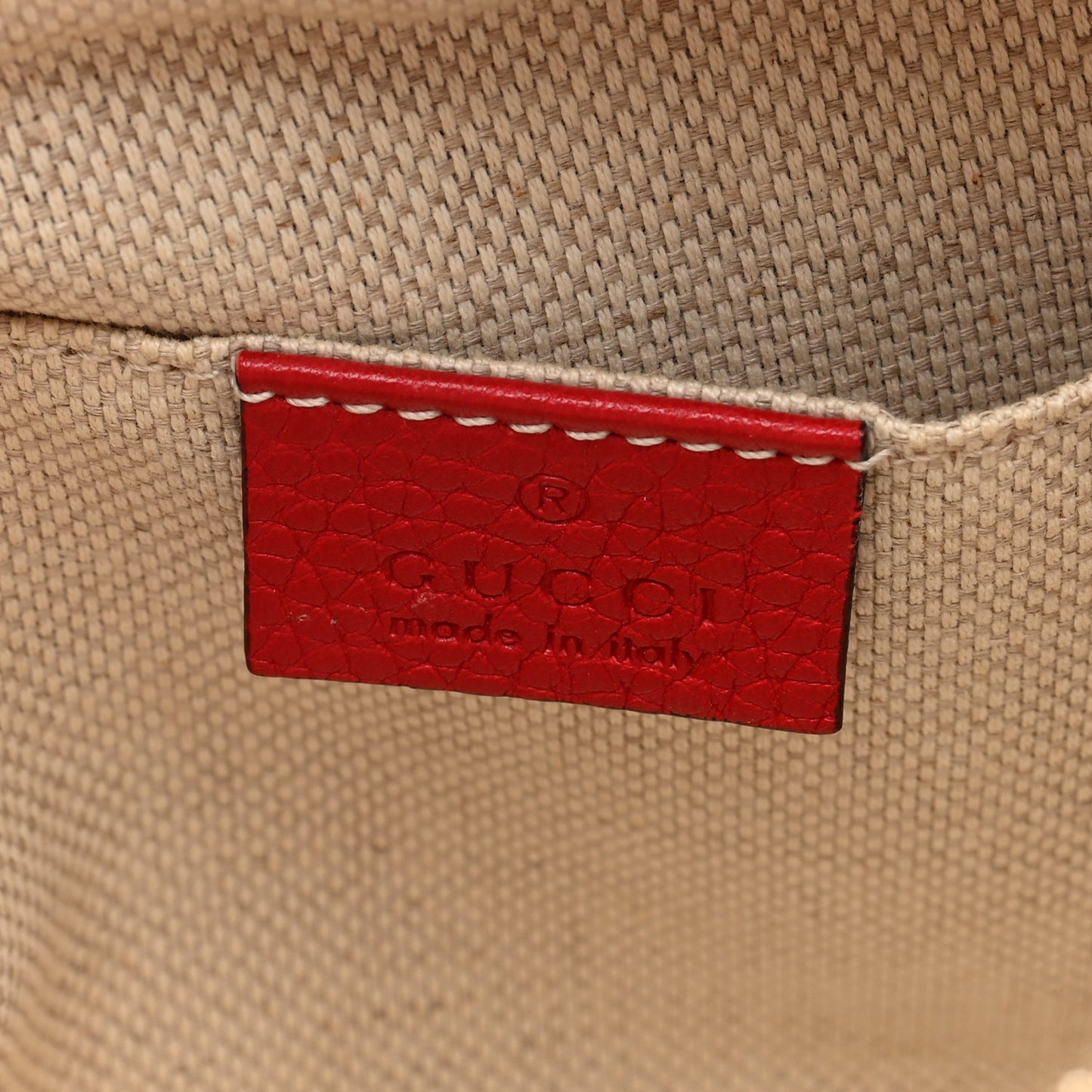 Pebbled Calfskin Small Soho Disco Bag Vibrant Red