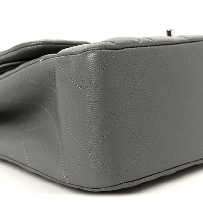Chanel Caviar Quilted Jumbo Double Flap Grey 10 of 11