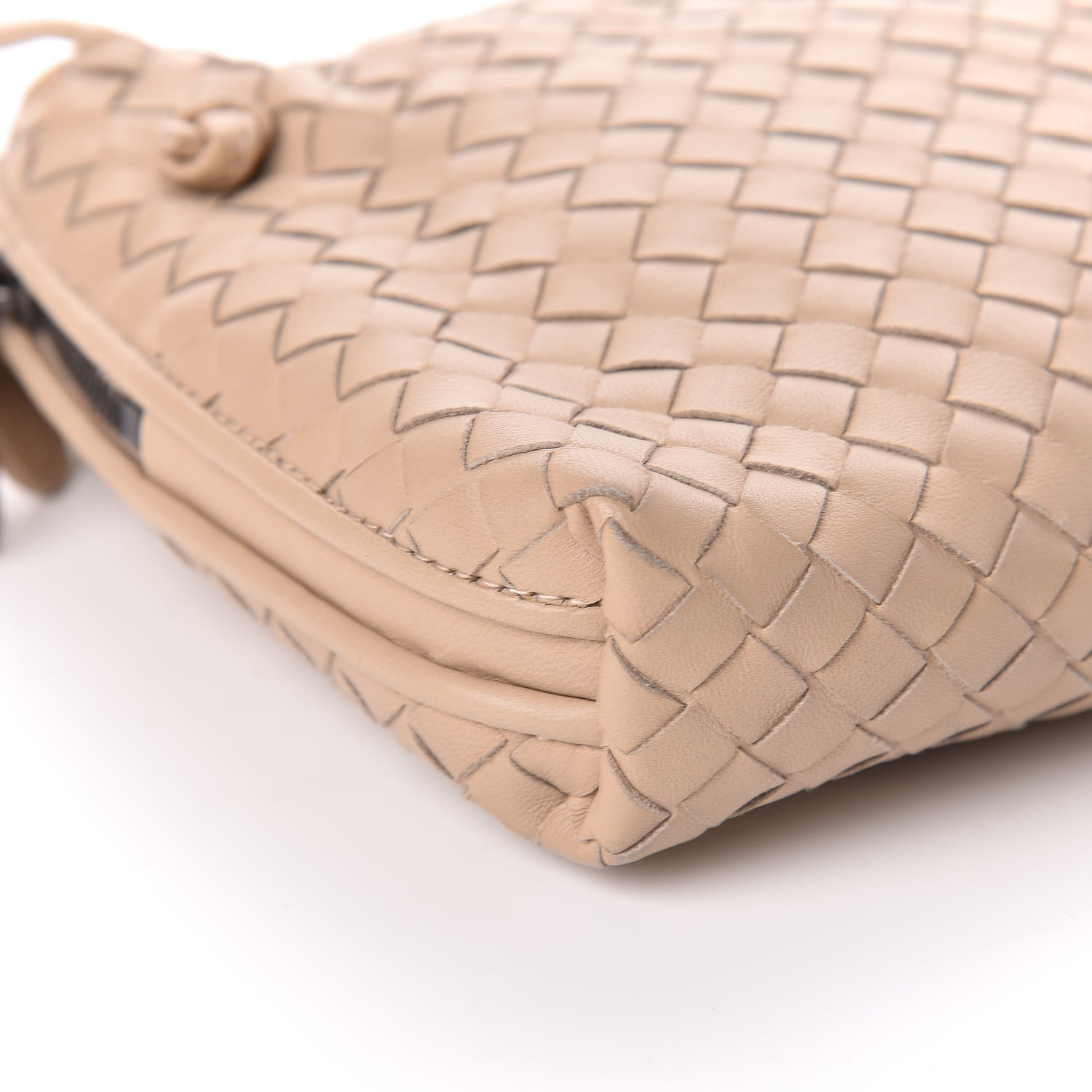 Bottega Veneta Nappa Intrecciato Pillow Crossbody Messenger Mink 6 of 16