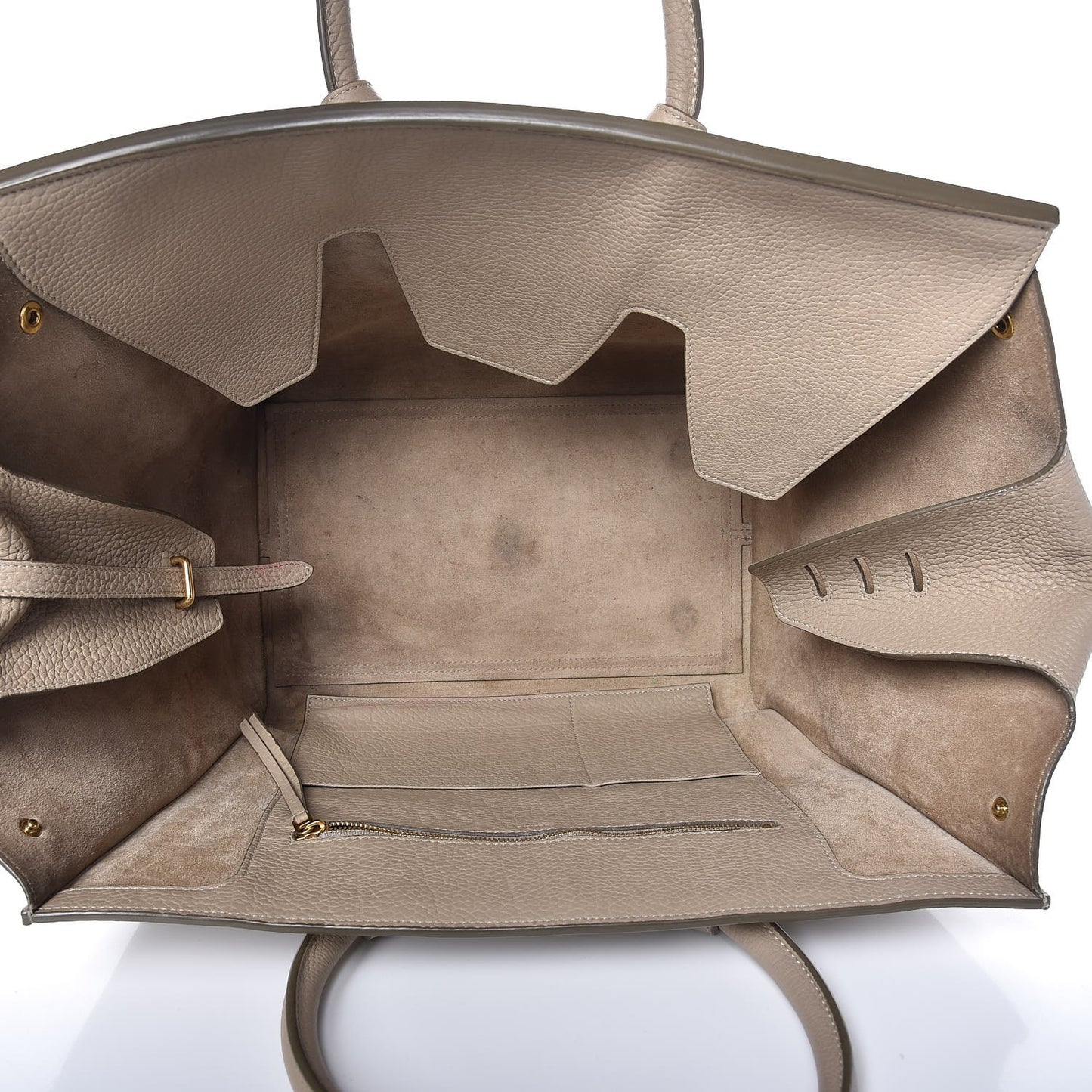 Crisped Calfskin Small Tie Knot Tote Light Taupe