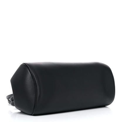 Salvatore Ferragamo Calfskin Frame Satchel Black 4 of 12