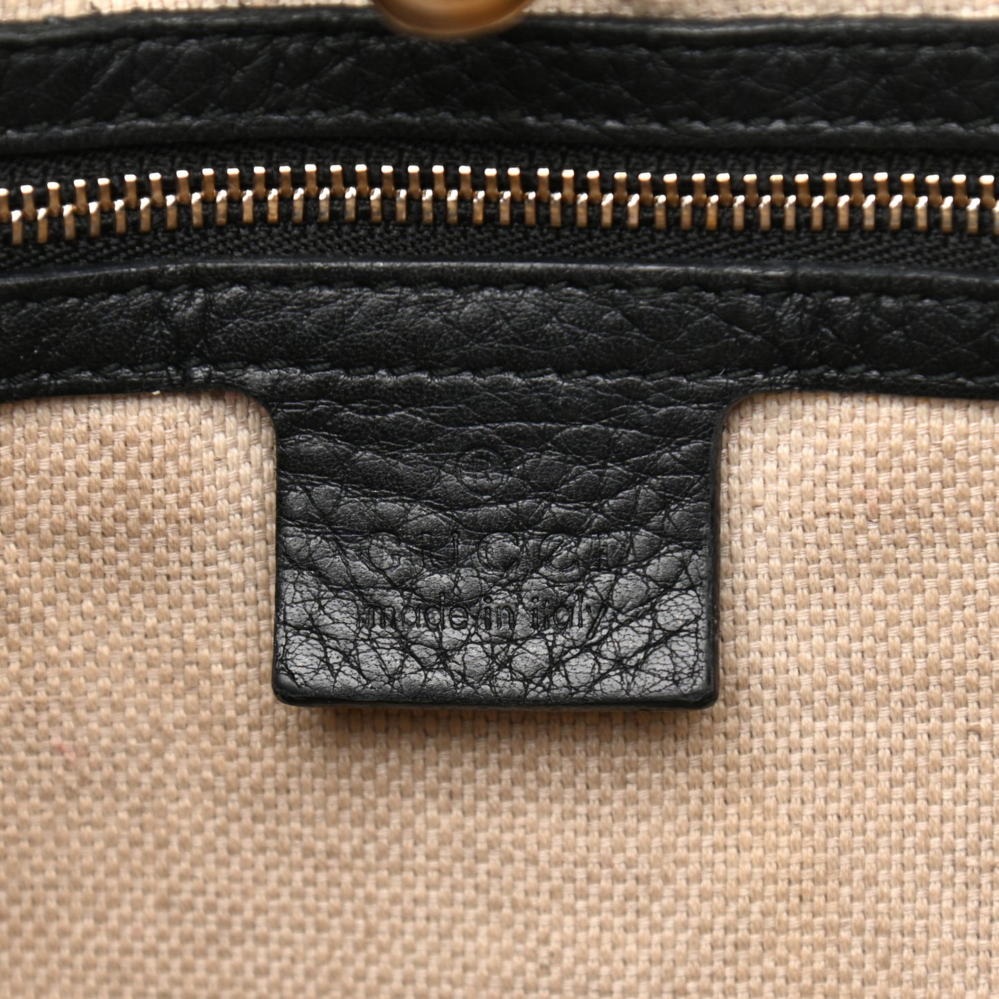 Pebbled Calfskin Medium Soho Chain Shoulder Bag Black