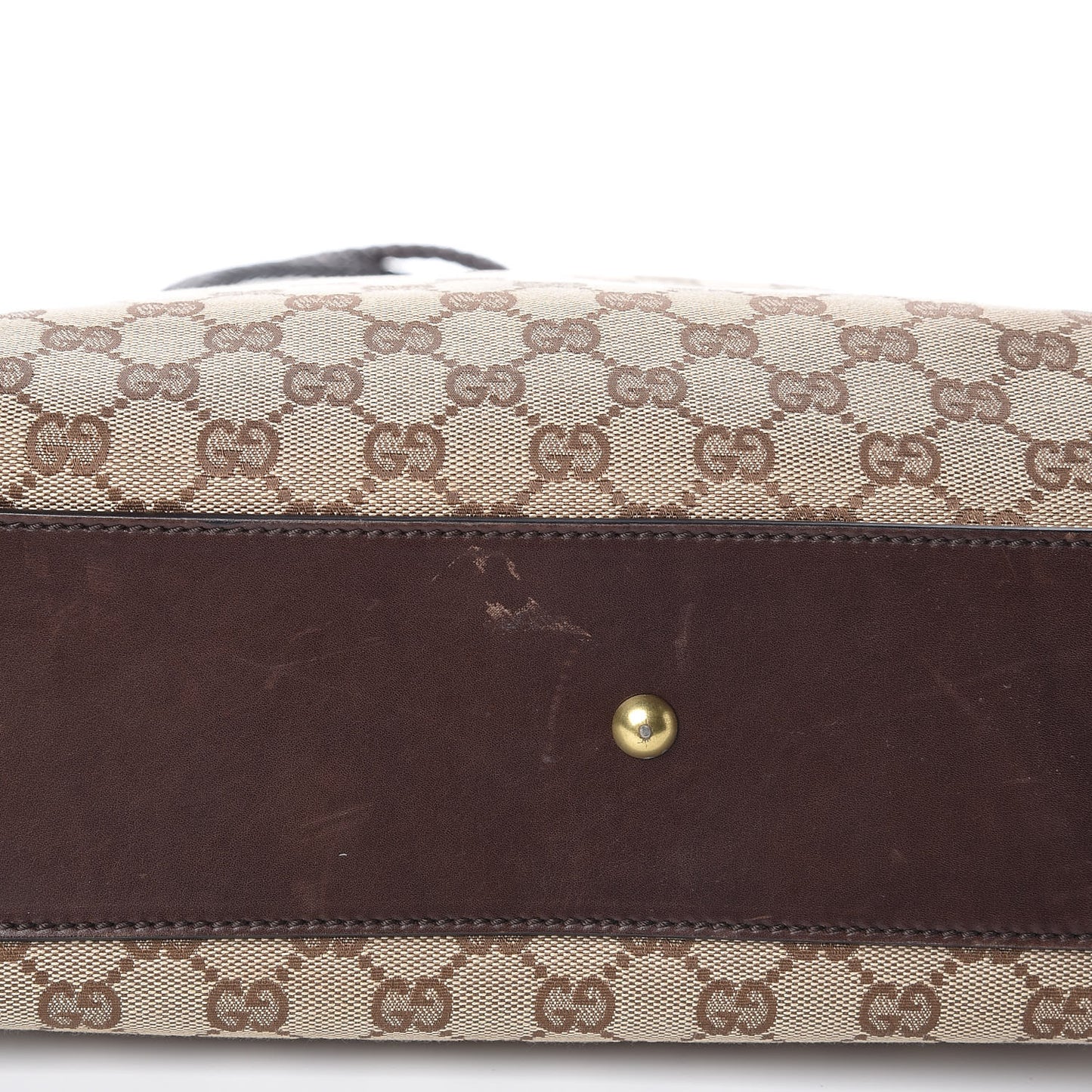 Monogram Woven Shoulder Bag Brown