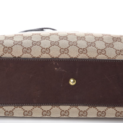 Gucci Monogram Woven Shoulder Bag Brown 12 of 18