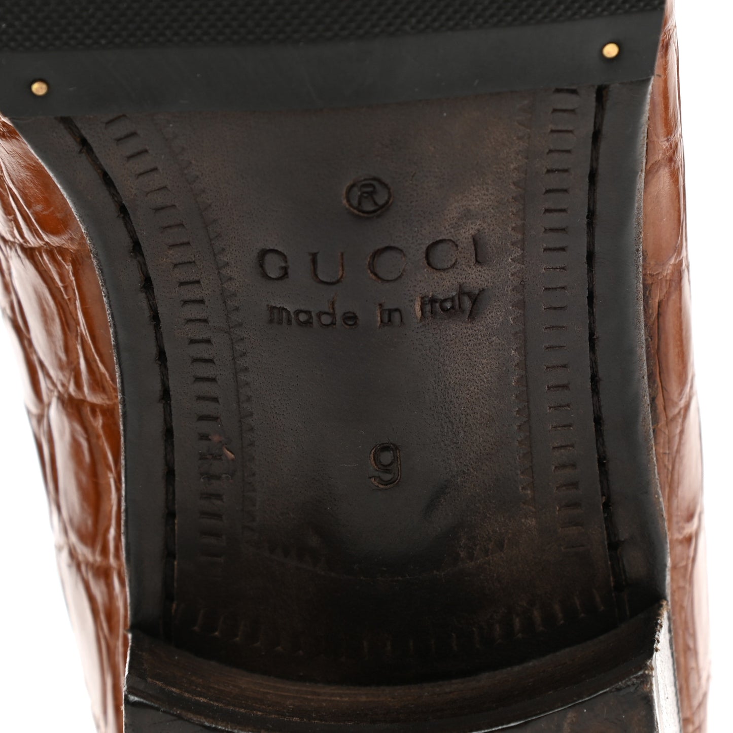 Crocodile Mens Loafers 9 Brown