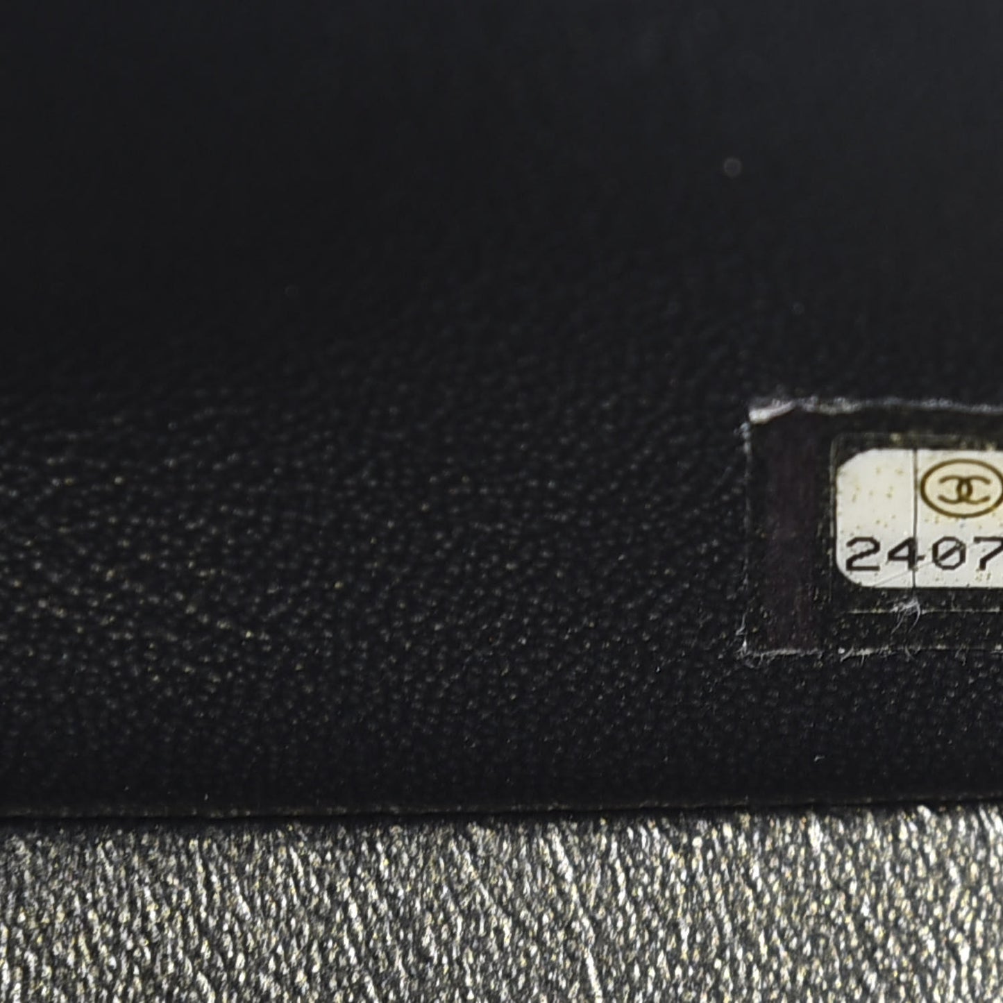 Caviar Quilted Mini Square Flap Charcoal