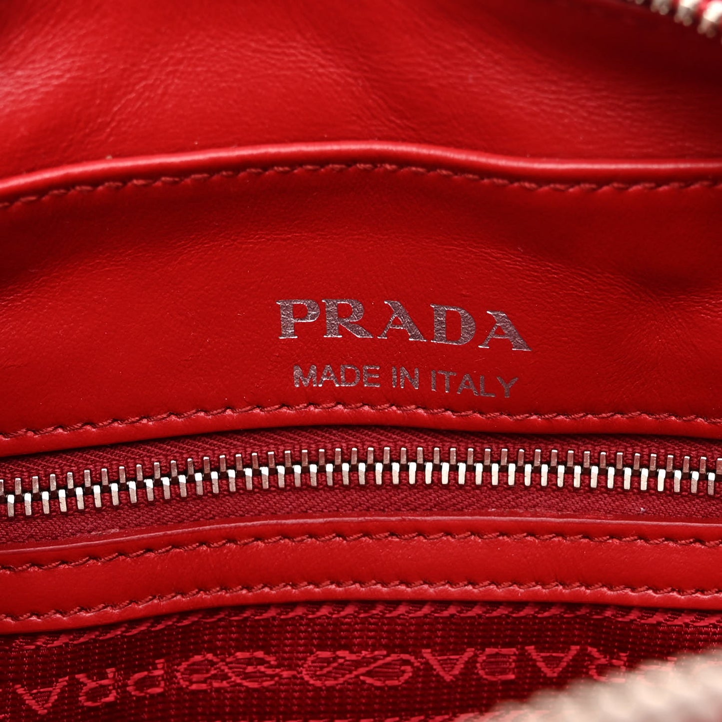 Soft Calfskin Diagramme Camera Bag Rosso