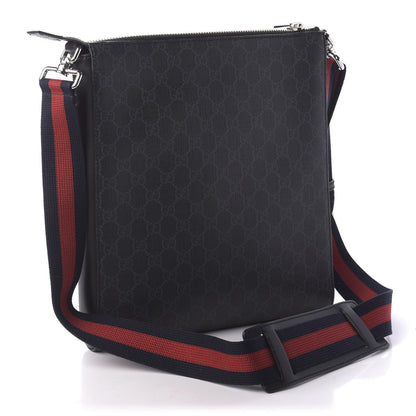 Gucci GG Supreme Monogram Night Courrier Flat Messenger Bag Black Multicolor 3 of 10