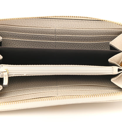 Gucci Dollar Calfskin GG Marmont Zip Around Wallet Mystic White 5 of 7