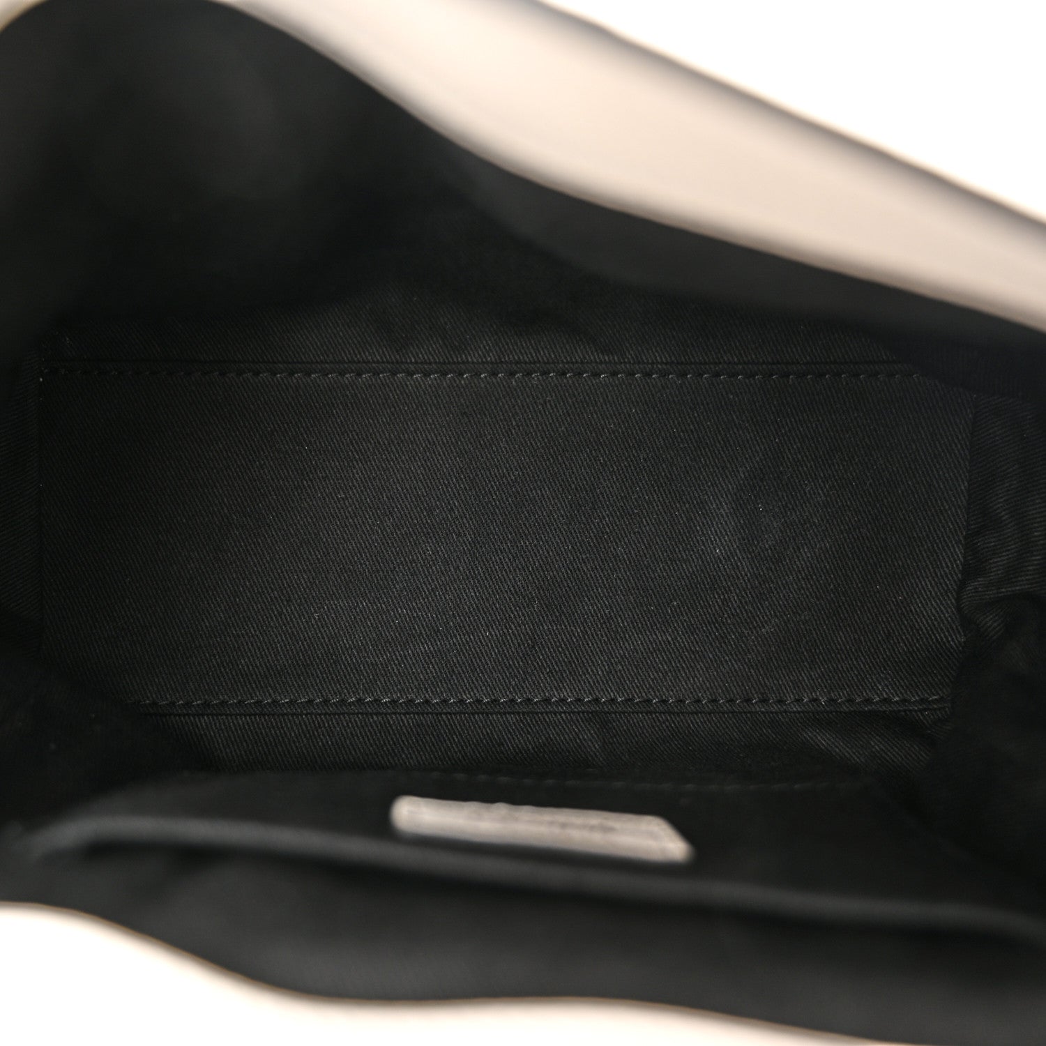 Versace Grainy Calfskin Virtus Small Top Handle Bag White Black 5 of 10