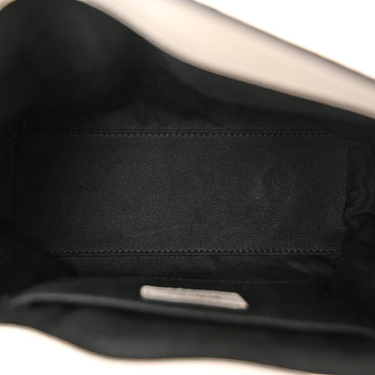 Versace Grainy Calfskin Virtus Small Top Handle Bag White Black 5 of 10