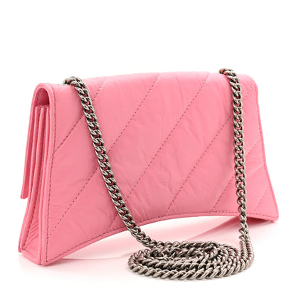 Balenciaga Crushed Calfskin Quilted XS Crush Chain Bag Sweet Pink 3 of 10