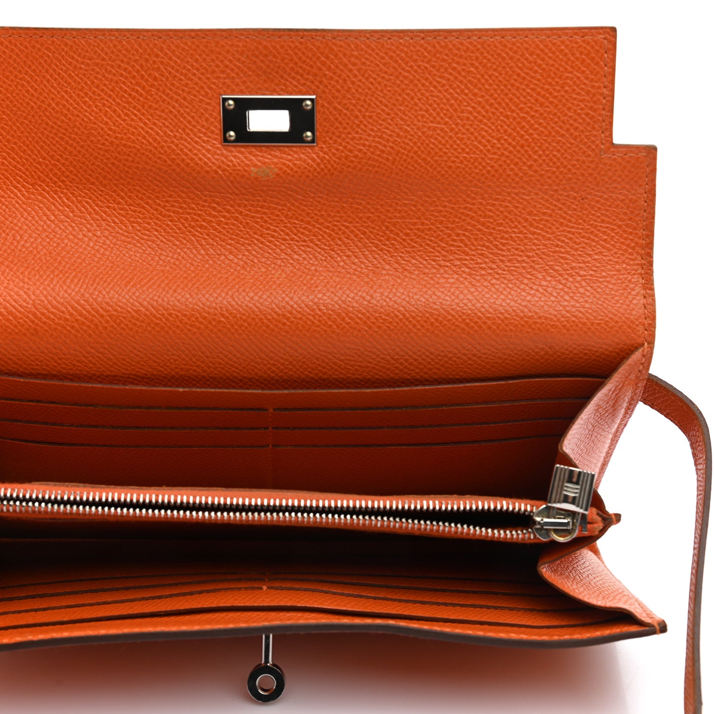 Epsom Kelly Longue Wallet Orange