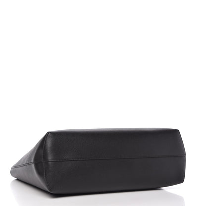 Fendi Vitello Vienna Enamel F is Fendi Shopping Tote Black Taupe 4 of 10