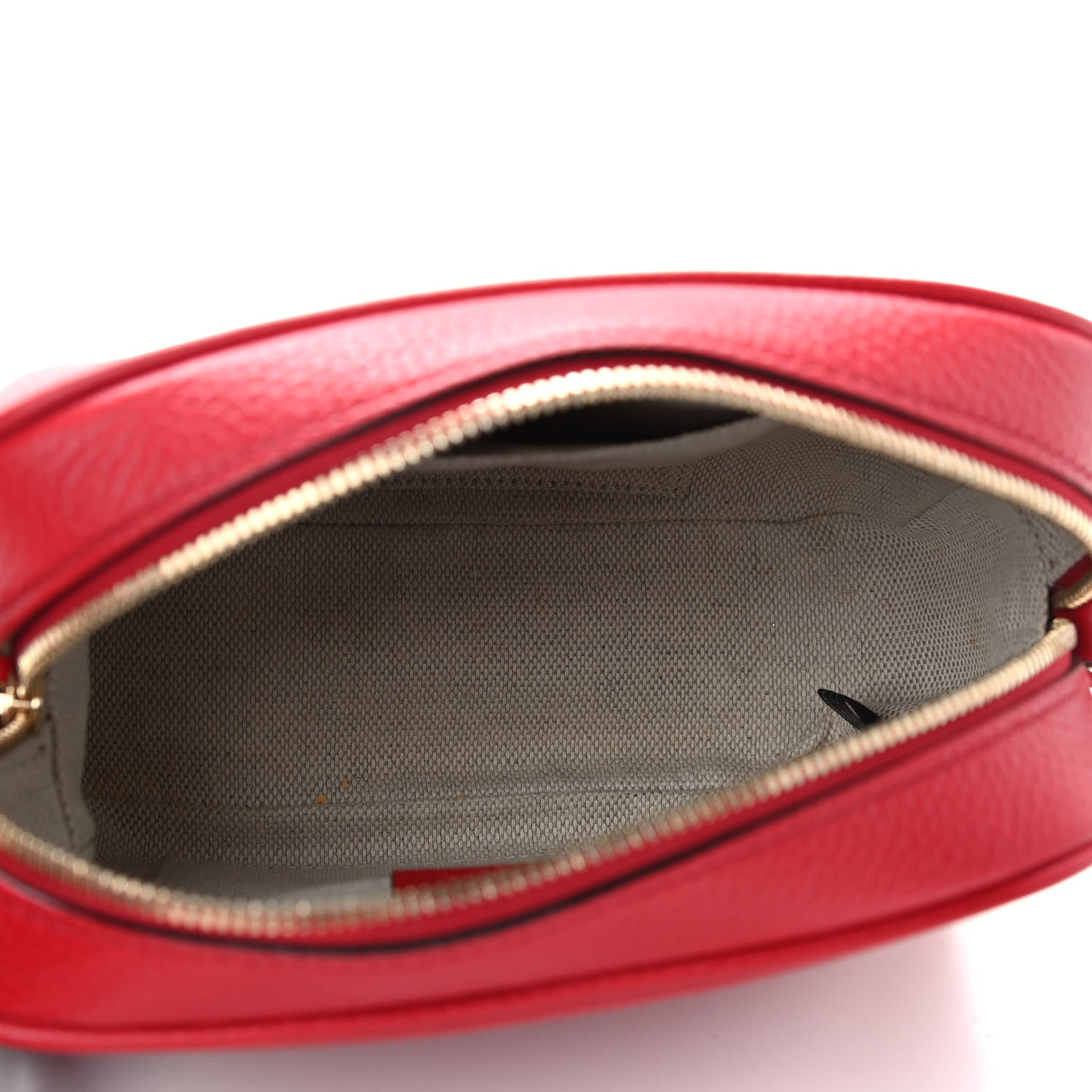 Gucci Pebbled Calfskin Small Soho Disco Bag Vibrant Red 4 of 8