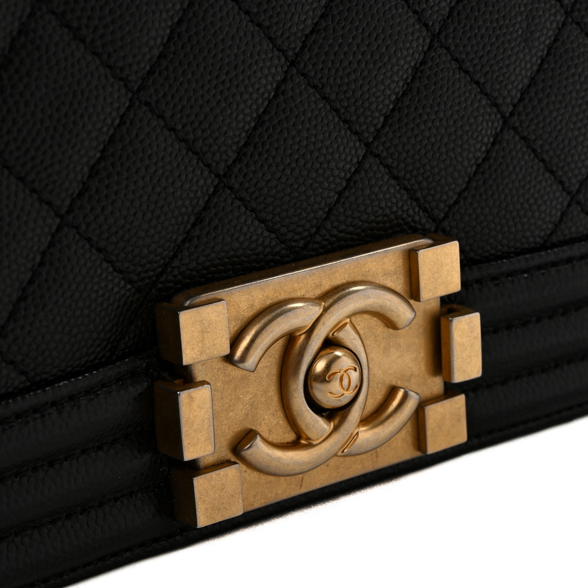 Chanel Caviar Quilted Medium Boy Flap Black 11 of 13