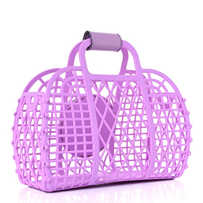 Fendi Recycled Plastic Vitello Liberty Matte Small Fendi Basket Violetta 3 of 13