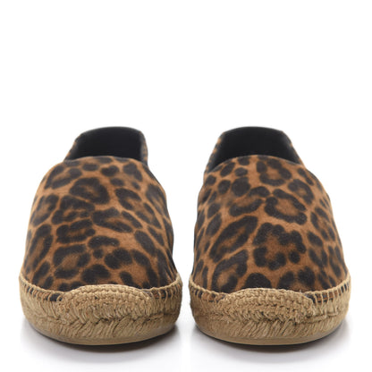 Saint Laurent Suede Leopard Print Espadrilles 35.5 2 of 9