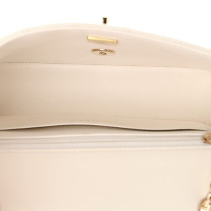 Chanel Lambskin Quilted Mini Rectangular Flap White 5 of 10