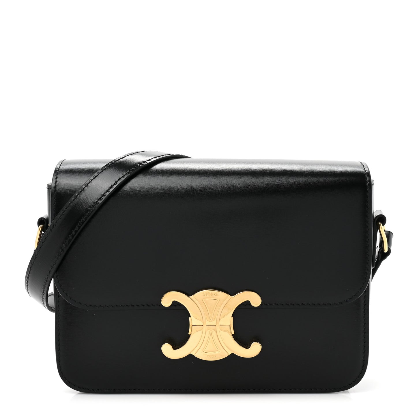 Shiny Calfskin Teen Triomphe Black