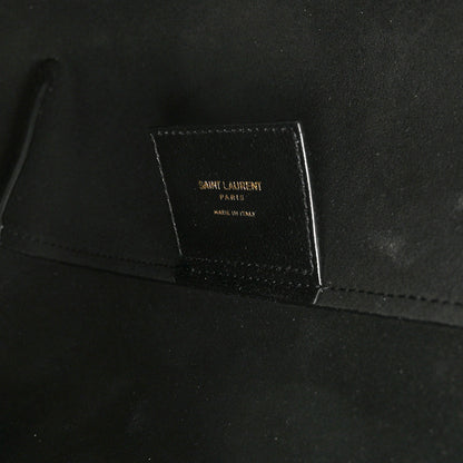Saint Laurent Calfskin Large Shopping Tote Black 6 of 9