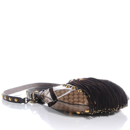 Gucci Crystal Monogram Fringe Babouska Hobo 4 of 7