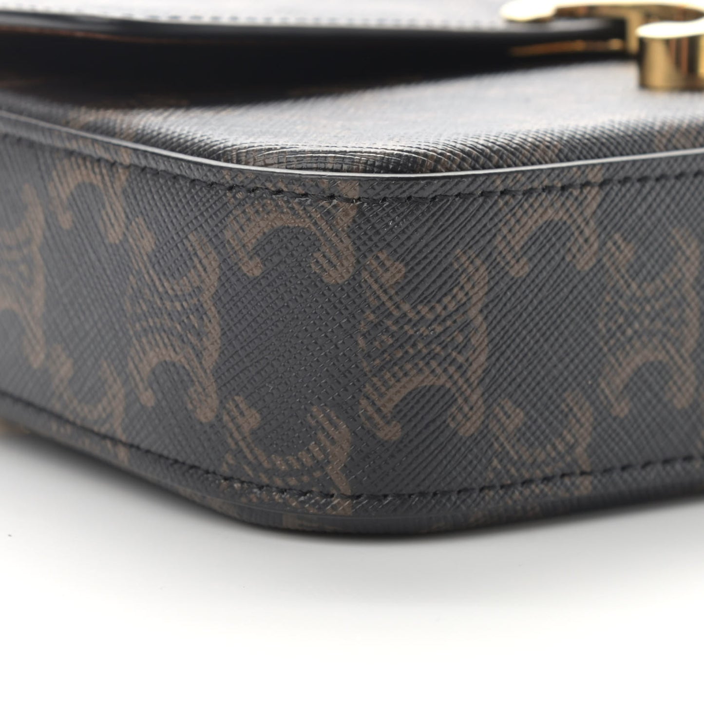 Triomphe Canvas Chain Shoulder Bag Tan