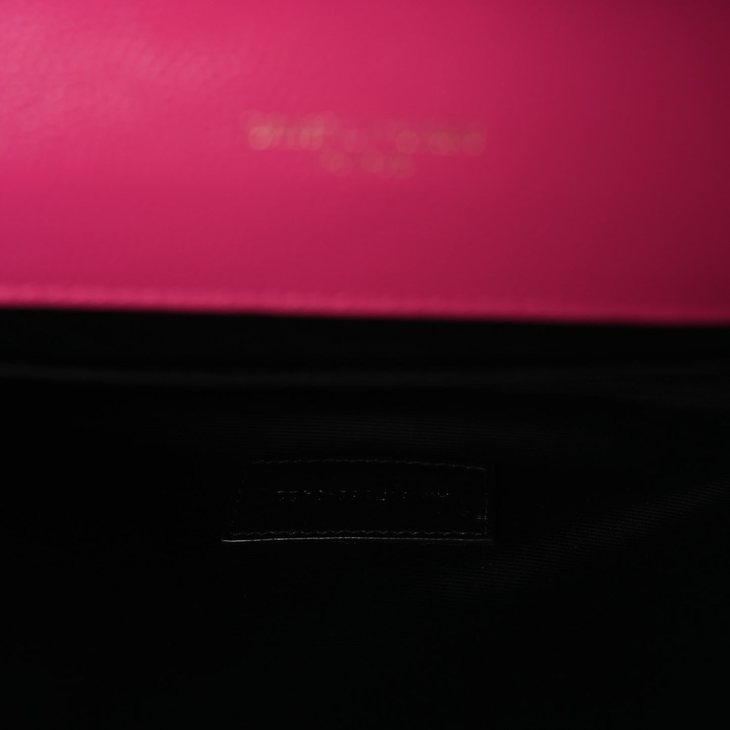 Grain De Poudre Matelasse Chevron Monogram Envelope Clutch Fuchsia