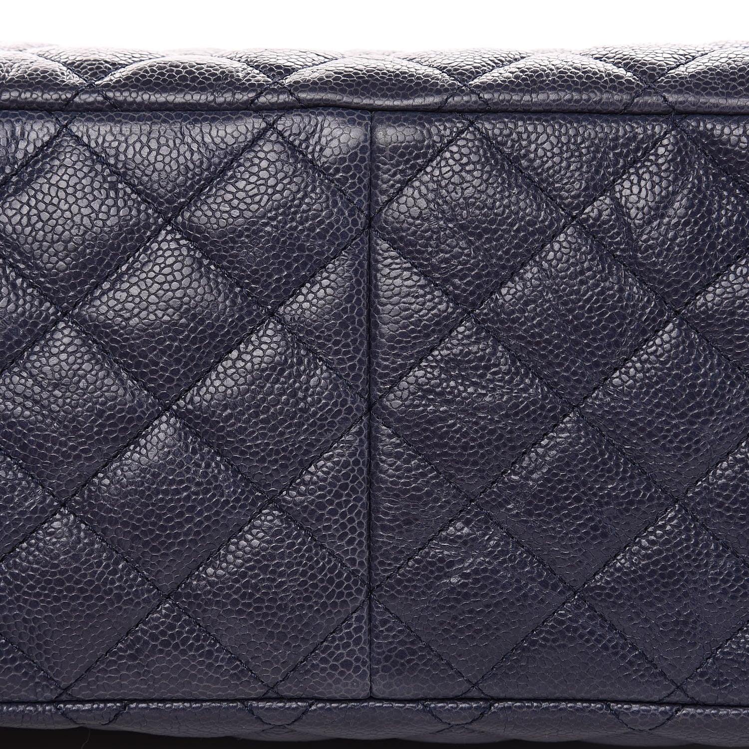 Chanel Crumpled Grained Calfskin Quilted Tote Blue 13 of 15