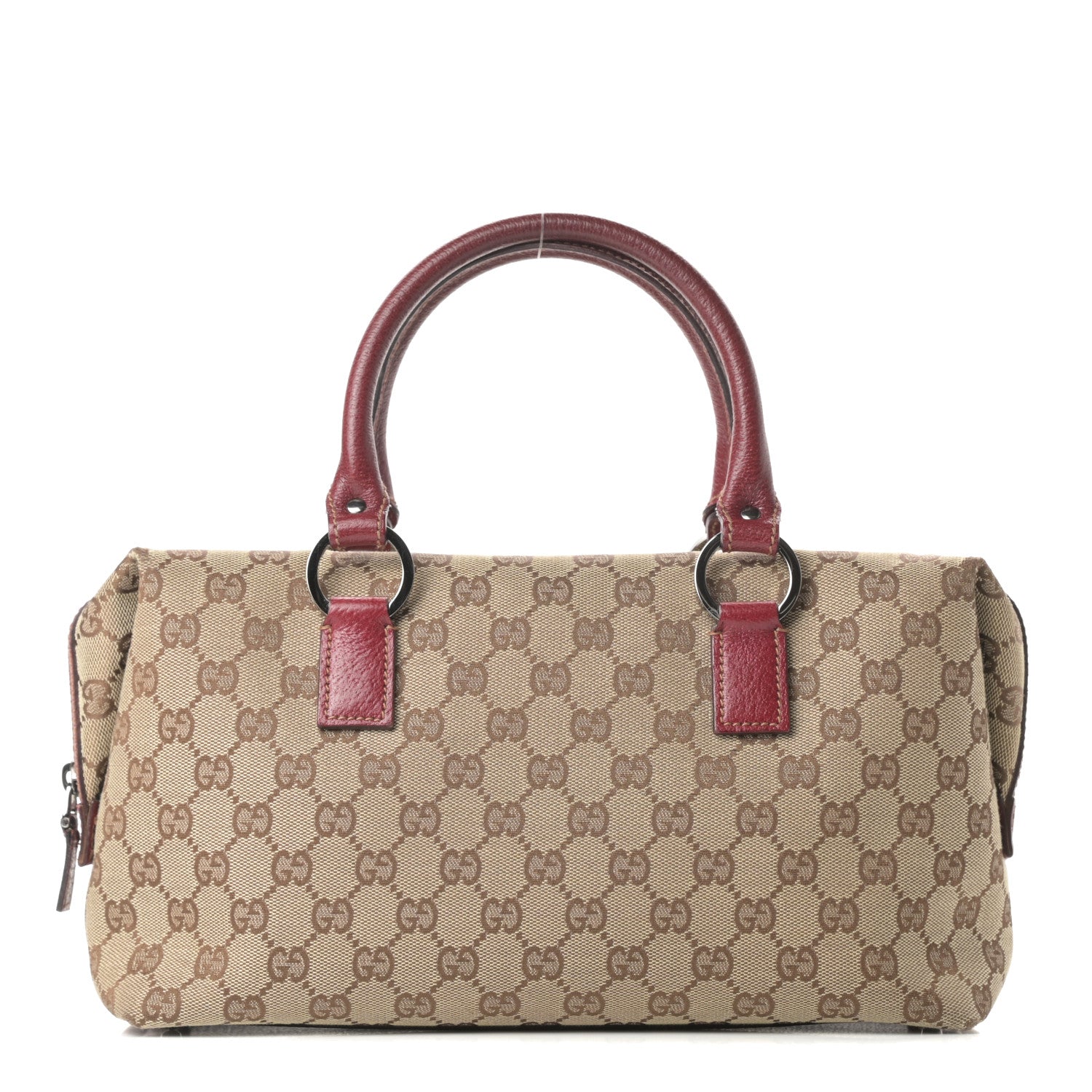 Gucci Monogram Small Boston Red 1 of 16