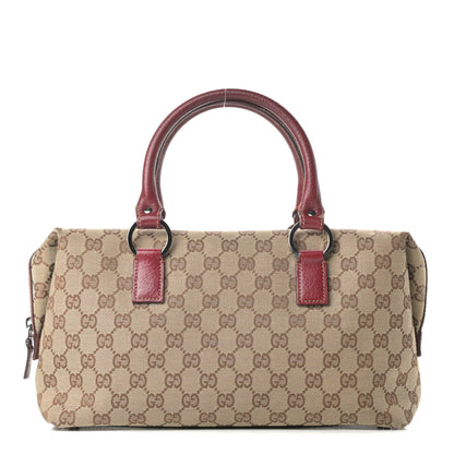 Gucci Monogram Small Boston Red 1 of 16