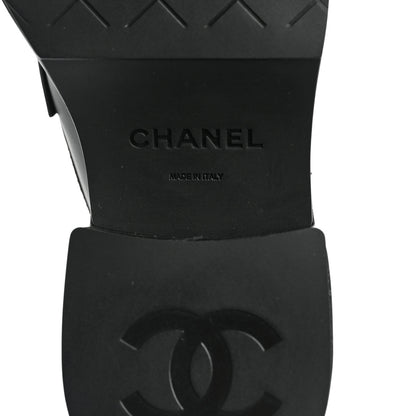 Chanel Calfskin CC Platform Loafers 35 Black 6 of 8