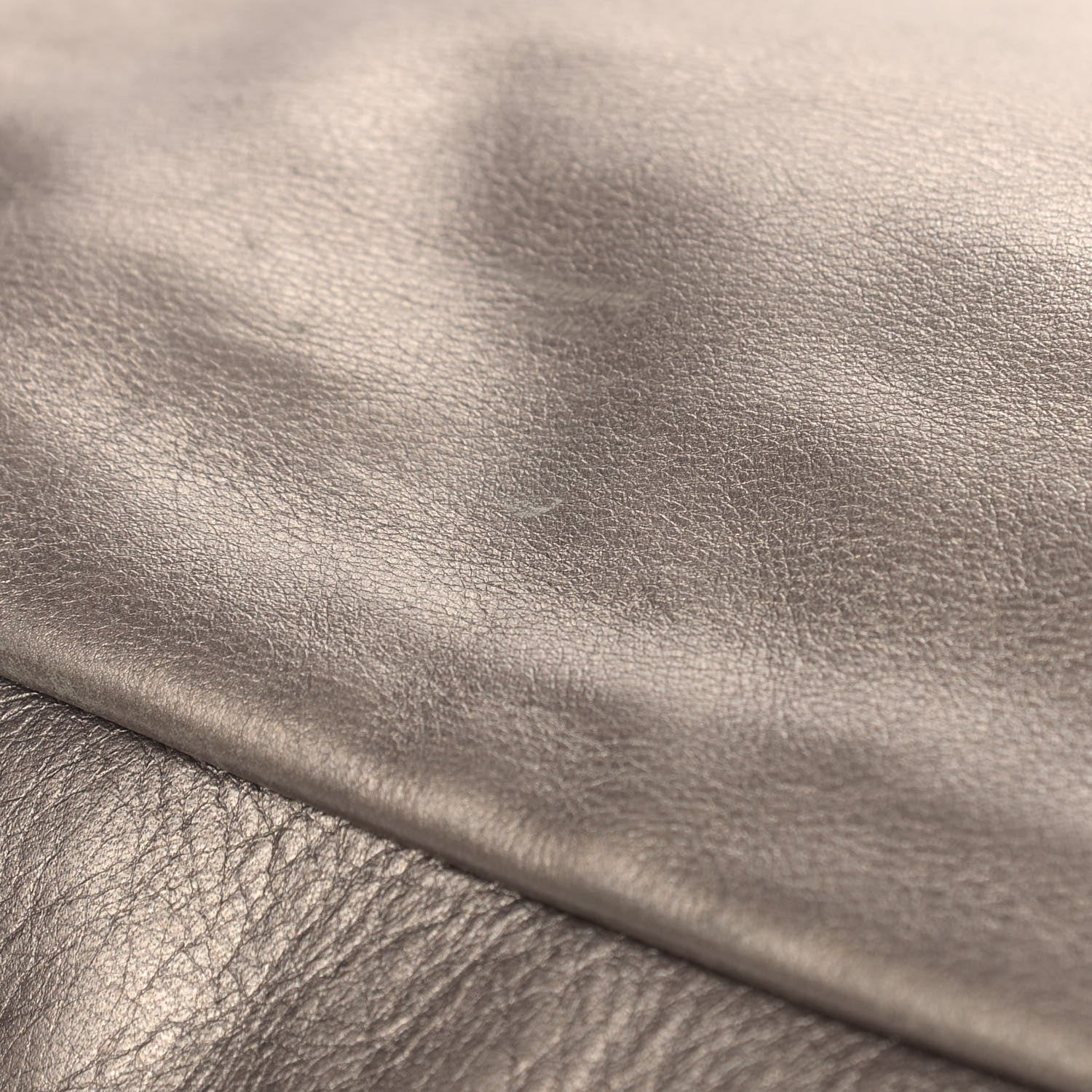 Prada Metallic Soft Calfskin Two Pocket Hobo Fumo Mordore 13 of 18