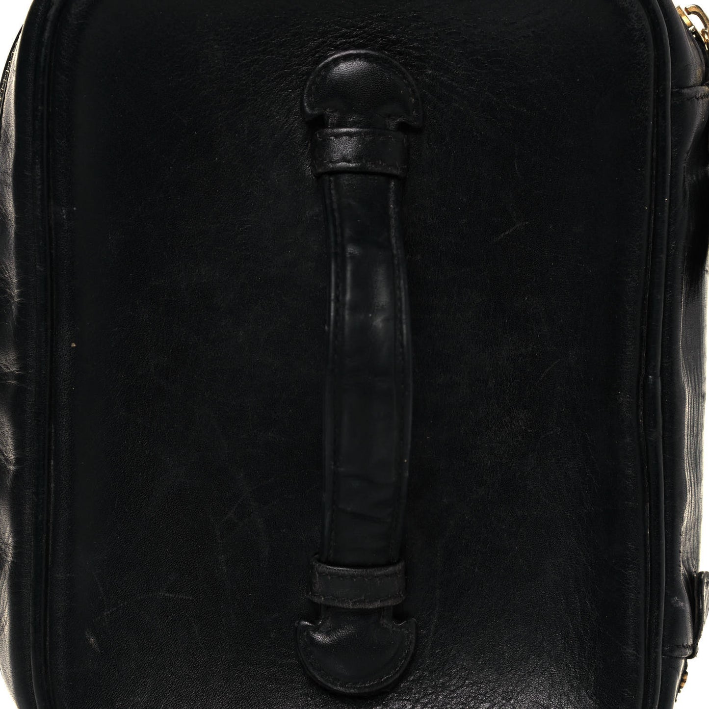 Lambskin Vanity Cosmetic Case Black