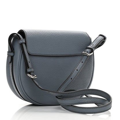 Fendi Cuoio Romano Selleria Seville Canvas Round Saddle Bag Nube Grezzo 4 of 9