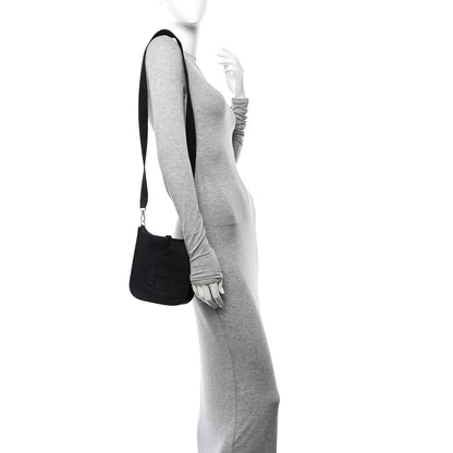 Hermes Taurillon Clemence Evelyne TPM Black 3 of 11