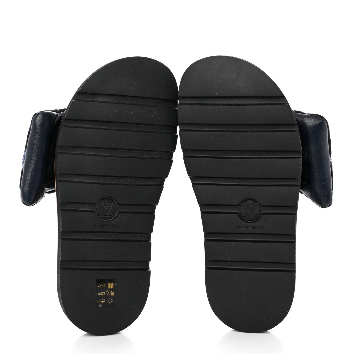 Louis Vuitton Nylon Monogram Womens Pool Pillow Comfort Mules 40 Navy Blue 5 of 8
