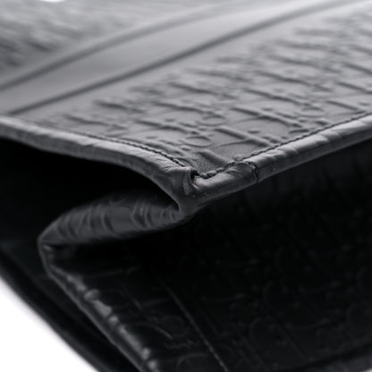 Christian Dior Oblique Calfskin Embossed Large Book Tote Black 9 of 14