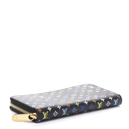 Louis Vuitton Monogram Multicolor Zippy Wallet Black Grenade 4 of 9