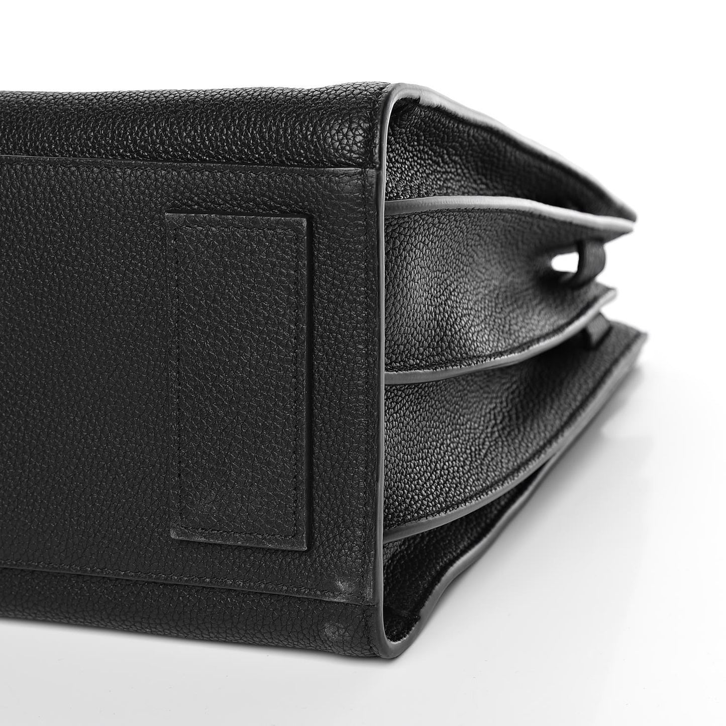 Grained Calfskin Small Supple Sac De Jour Black