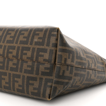Fendi Zucca Spalmati Patent Baguette Print Medium Roll Tote Tobacco 10 of 12