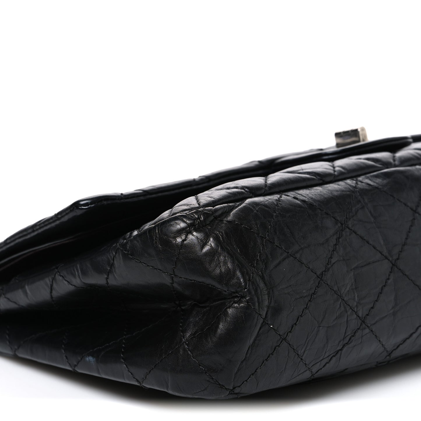 Aged Calfskin Quilted 2.55 Reissue 226 Flap Black