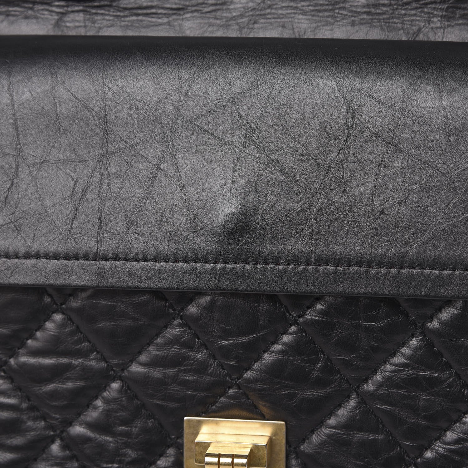 Chanel Aged Calfskin Quilted 2.55 Reissue 226 Flap Black 14 of 14