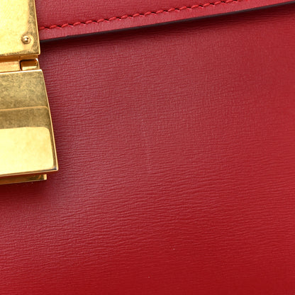Celine Box Calfskin Medium Classic Box Flap Bag Red 14 of 14