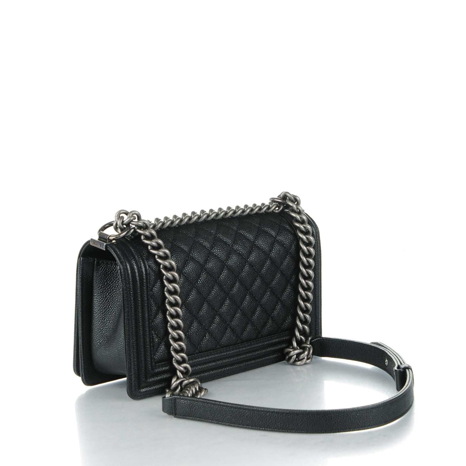 Chanel Caviar Quilted Medium Boy Flap Black 3 of 8
