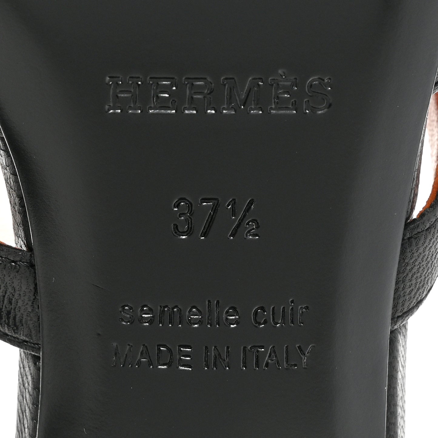 Goatskin Candy Sandals 37.5 Black